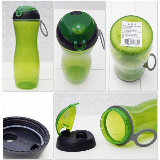 Portable PP Plastic Flip Top Water Bottle